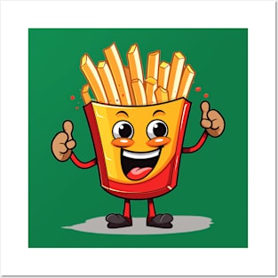 Cute French Fries T-Shirt Posters and Art